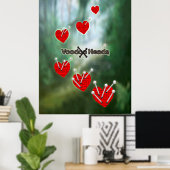 Poster Têtes vaudou ~ Marais (Bureau à domicile)