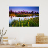 Poster Teton Sunrise (Cuisine)