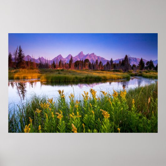 Poster Teton Sunrise (Devant)
