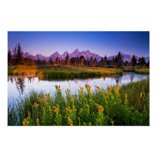 Poster Teton Sunrise (Devant)