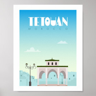 Poster Tetouan city morocco