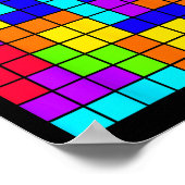 Poster Tetrominoes Bloc Puzzle Vidéo Jeu Math Enseignant  (Coin)