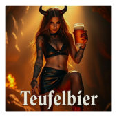 Poster Teufelbier: straight from hell (Devant)