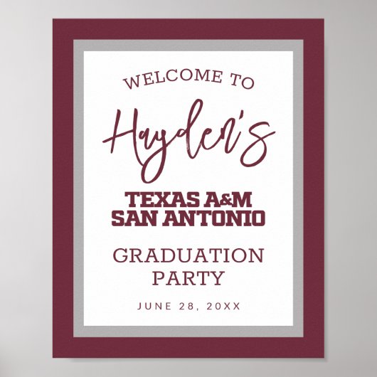 Poster Texas A&M San Antonio (Devant)