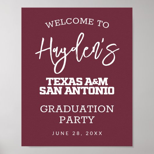 Poster Texas A&M San Antonio (Devant)