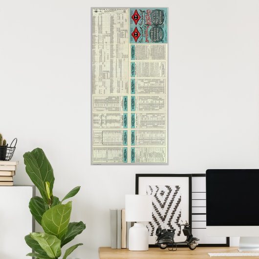 Poster Texas and Pacific Railway (Bureau à domicile)