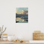 Poster Texas Beach Sunrise, Écriture Verse, Corinthiens (Cuisine)