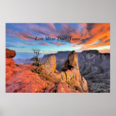 Poster Texas, Big Bend National Park, (Devant)