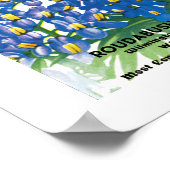 Poster Texas Blue Bonnet Étiquette de paquets de semences (Coin)