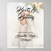 Poster Texas Bride dans des bottes à strass Shower Nuptia (Devant)