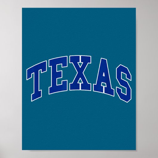 Poster Texas - conception de style rétro - classique (Devant)