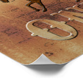 Poster Texas~ Cowboys uniquement (Coin)