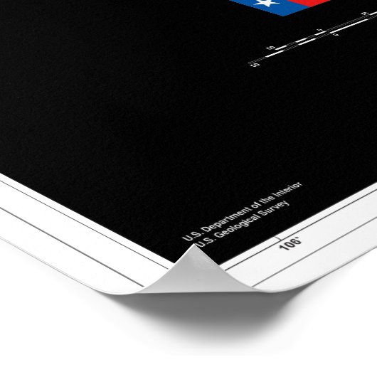 Poster Texas de l'espace (Coin)