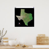 Poster Texas de l'espace (Cuisine)