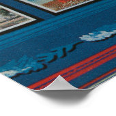 Poster Texas (Drapeau Lone-Star)Grandes Scènes (Coin)