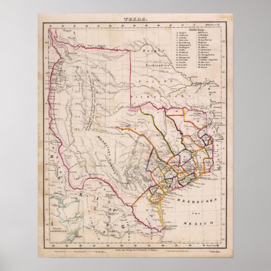 Poster Texas et Oklahoma (Devant)