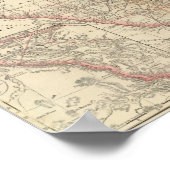 Poster Texas et territoire indien (Coin)