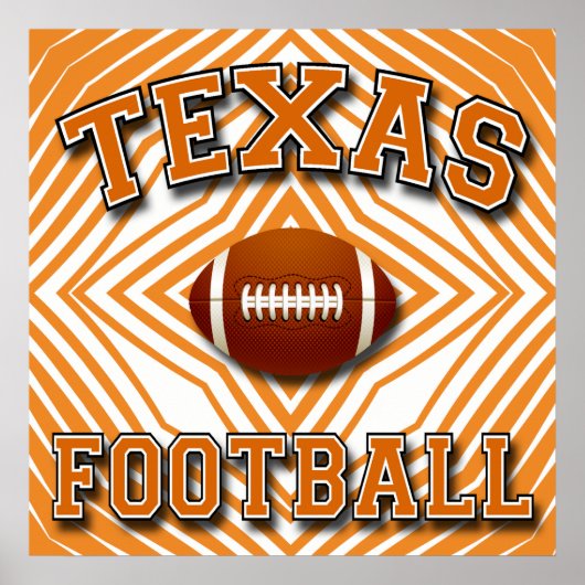 POSTER TEXAS-FOOTBALL (Voorkant)
