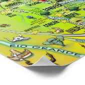 Poster Texas Fun Maps (Coin)