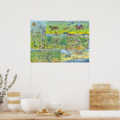 Poster Texas Fun Maps (Cuisine)