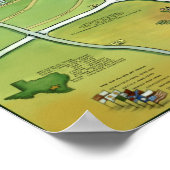 Poster Texas Fun Maps (Coin)