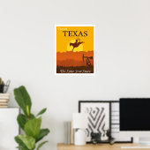 Poster Texas, l'État de la Lone Star, (Bureau à domicile)
