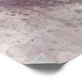 Poster Texas Longhorn aquarelle photo Abstrait moderne (Coin)