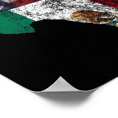 Poster Texas Mexique Drapeau Américain Cinco De Mayo Mexi (Coin)