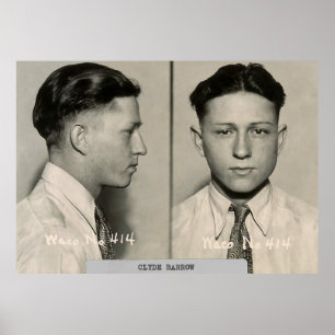 Poster TEXAS OUTLAW CLYDE BARROW c. 1930