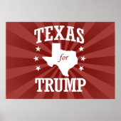 POSTER TEXAS POUR TRUMP (Devant)