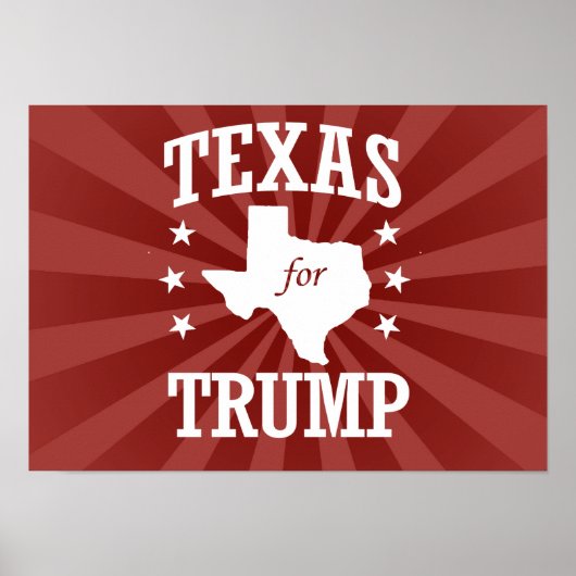 POSTER TEXAS POUR TRUMP (Devant)