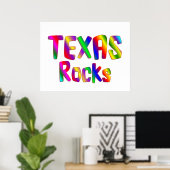 Poster Texas Rocks (Bureau à domicile)