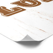 Poster Texas State Map Art - Love Lubbock Art (Coin)