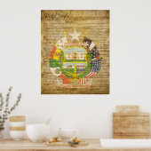 Poster Texas State Seal Reverse (Cuisine)