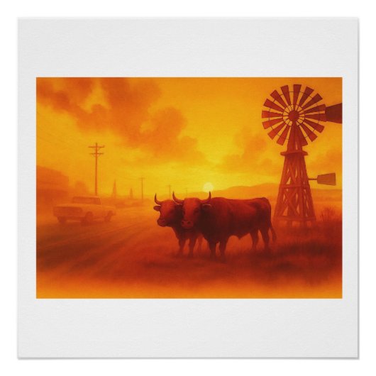 Poster Texas Sunrise, (Devant)
