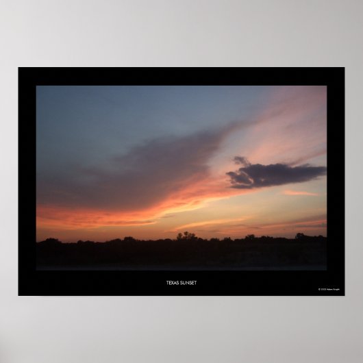 Poster Texas Sunset (Devant)