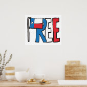 Poster Texas Texit gratuit (Cuisine)