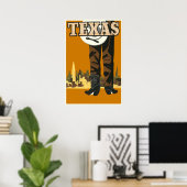 Poster Texas Travel (Bureau à domicile)