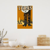 Poster Texas Travel (Cuisine)