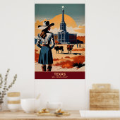 Poster Texas Travel : Votre aventure attend l'affiche de  (Cuisine)