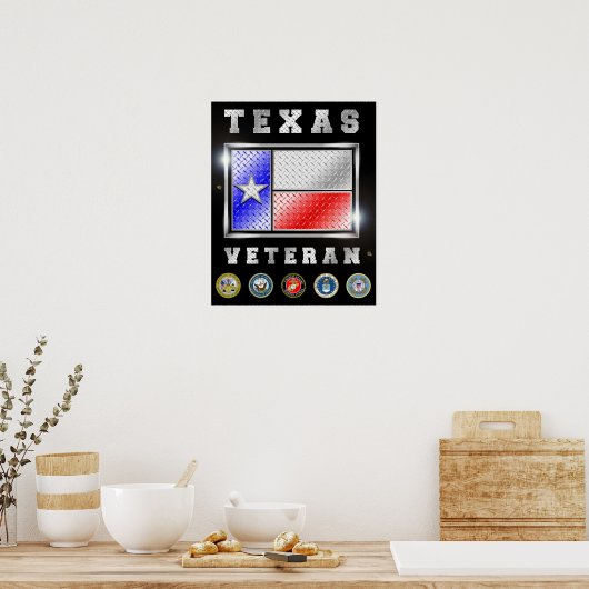 Poster Texas Veteran (Keuken)