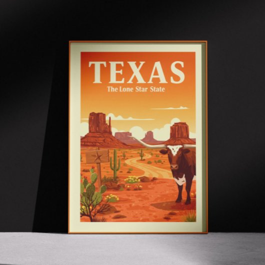 Poster Texas vintage