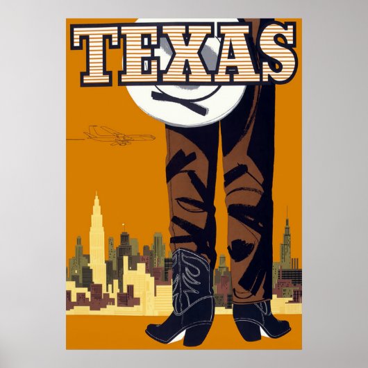 Poster Texas ~ Vintage voyage (Devant)