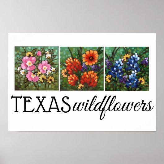 poster "Texas Wildflower" 16,5 x 11 inch (Voorkant)