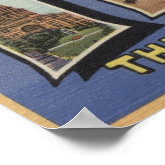 Poster TexasSalutations De L'État Lone Star (Coin)