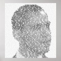 Poster "Text-Art" d'Obama