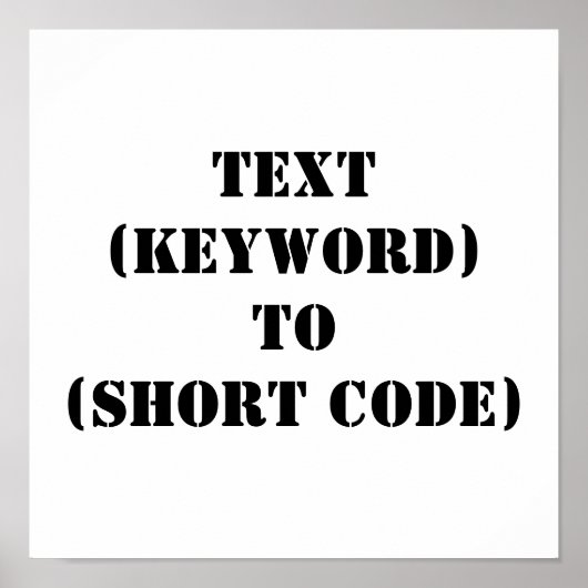 POSTER TEXT (KEYWORD) TO (SHORT CODE) (Devant)