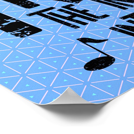 Poster Texte brut de trompette intelligent (Coin)