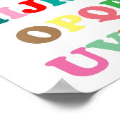 Poster Texte coloré d'ABC (Coin)