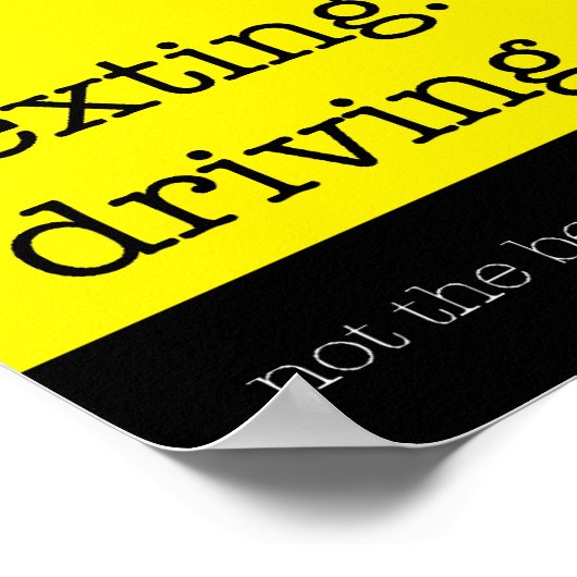 Poster texte. conduite. original (Coin)